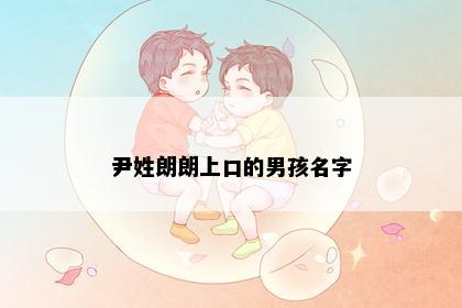 尹姓朗朗上口的男孩名字